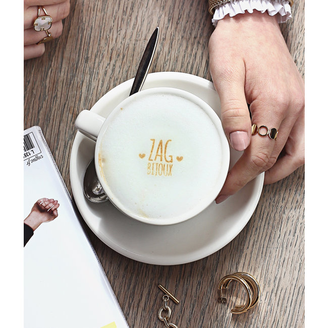 ZAG  Bijoux Gouden ringen met cirkels of natuursteen