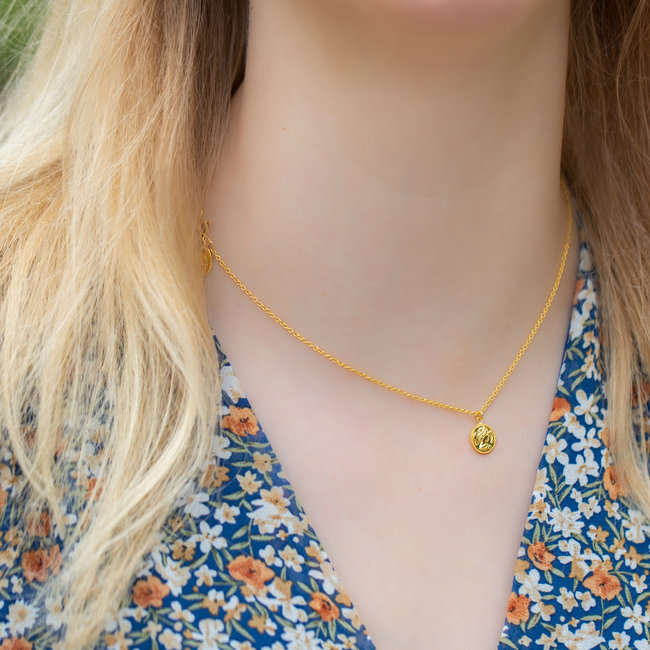 KARMA Karma ketting goud met muntje