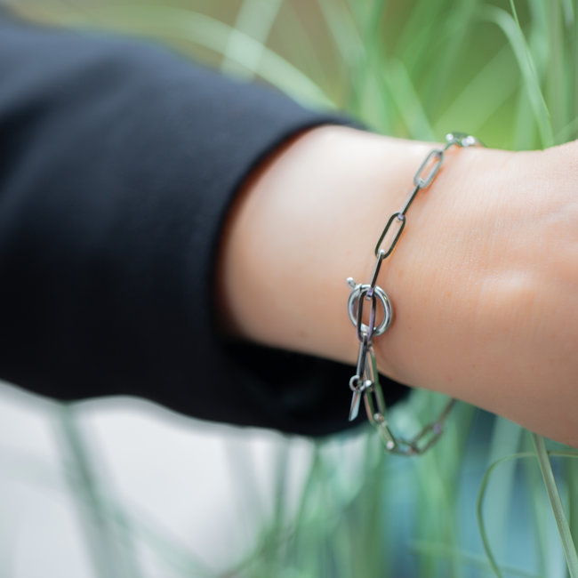 ZAG  Bijoux Schakelarmband zilver