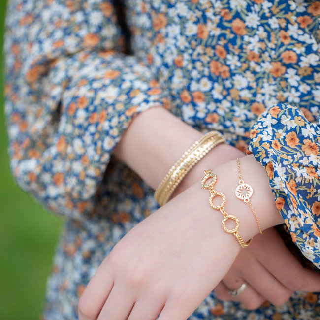 Armbanden set goud