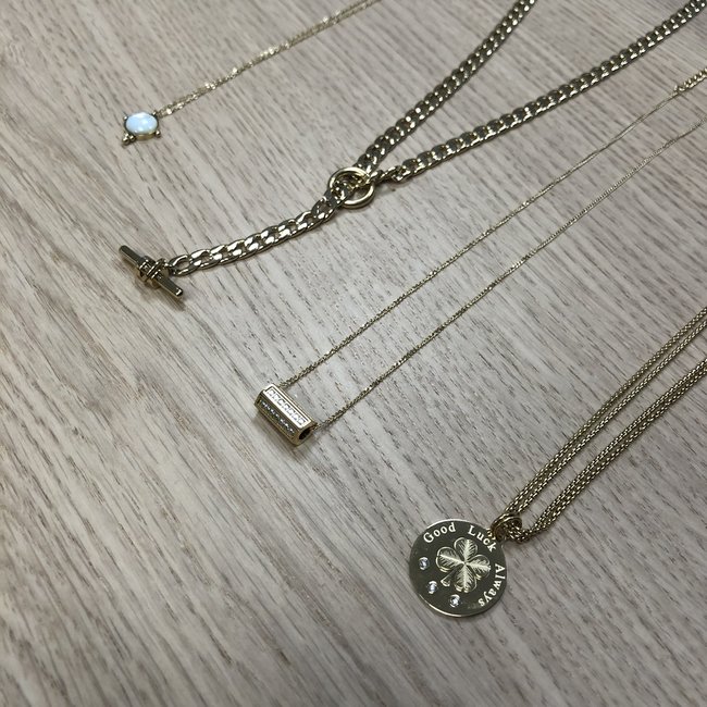 ZAG  Bijoux Lange schakelketting in goudkleur