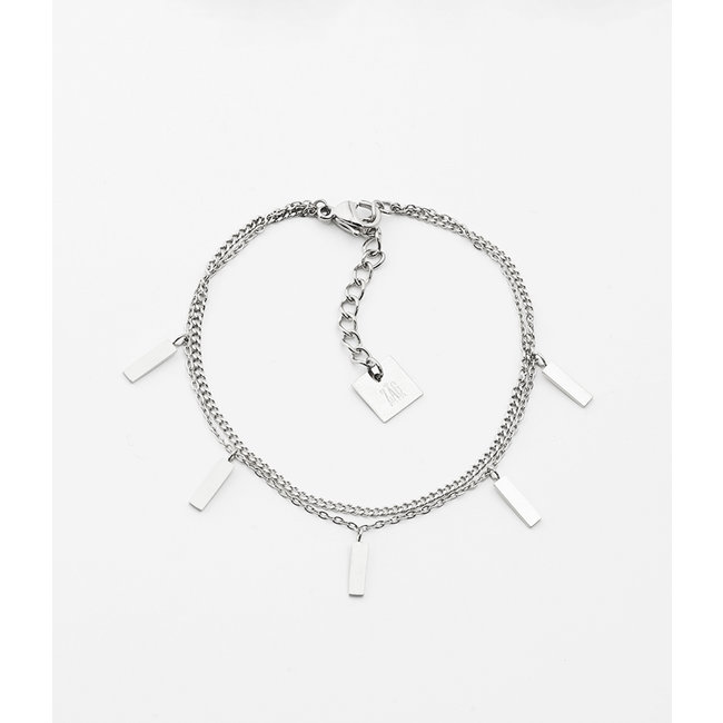 ZAG  Bijoux Dubbele armband schakels en tubes
