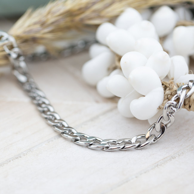 Day & Eve by Go Dutch Label Schakelketting grof zilver