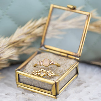 By Jam Gioielli Goud bloemen ring