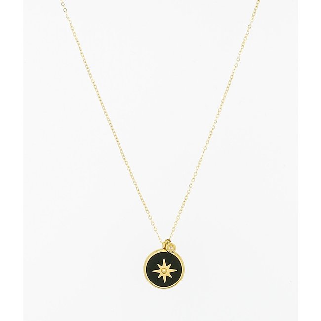 ZAG  Bijoux Gouden ketting met morningstar bedel