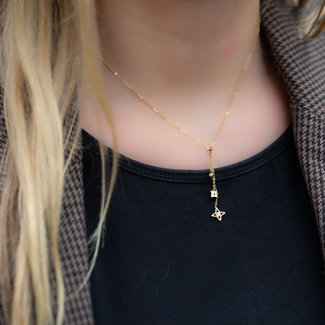 ZAG Bijoux Ketting goudkleurig met verschillende bedels ZAG Bijoux Ketting goudkleurig met verschillende bedels