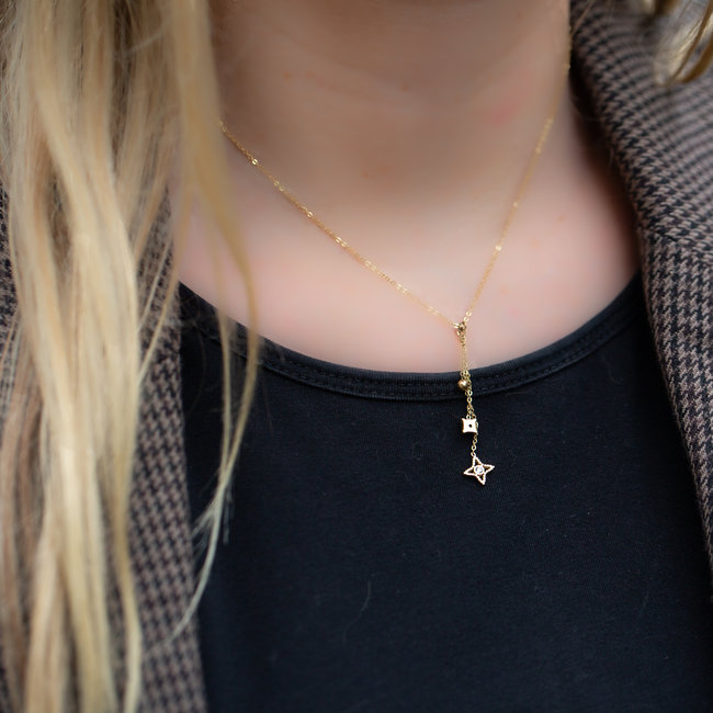 ZAG  Bijoux Ketting goudkleurig met verschillende bedels