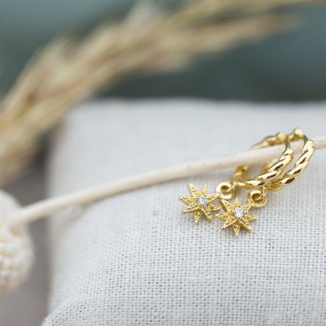 Hinged Twisted Hoops Symbols Morningstar