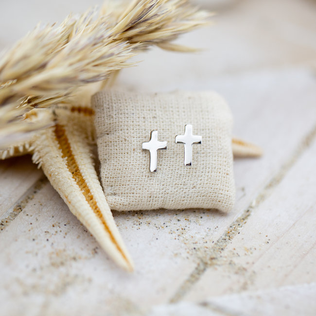 Symbols Mini Cross Silver