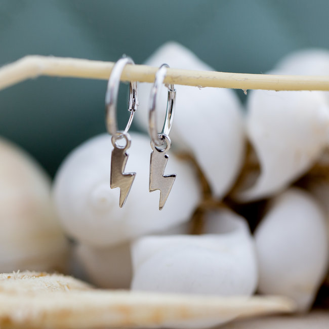 Hoops Symbols Lightning Silver