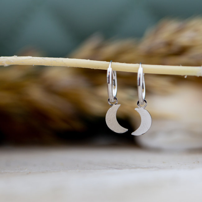 Hoops Symbols Moon Silver