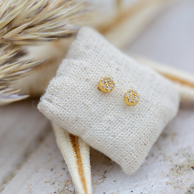 Symbols zirconia Disc goldplated