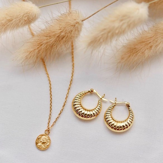 KARMA Karma ketting goud met muntje