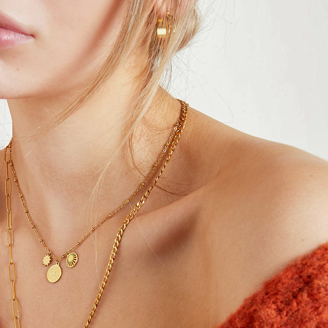 Goud munten ketting