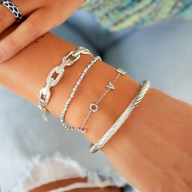 Zilveren armband LOVE