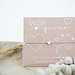 Beadle Zilver hart armband op roze koord
