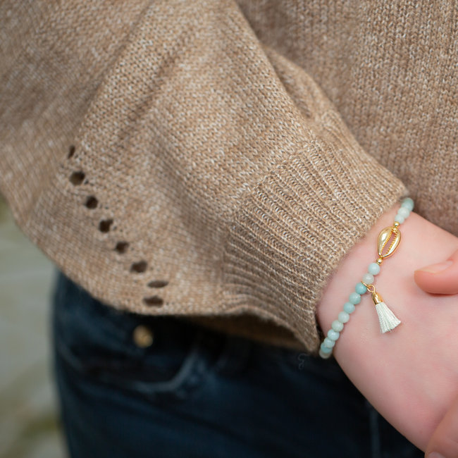 Biba Schelp armband mint