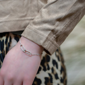 Day & Eve  Bolletjes armband met schakel