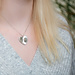 Day & Eve  Zilver ketting met groot opvallend hart