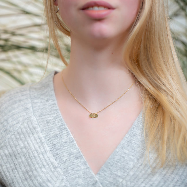 Day & Eve  Ketting goud met meerdere muntjes