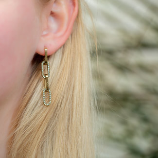 Day & Eve  Sparkle all day schakeloorbellen goud