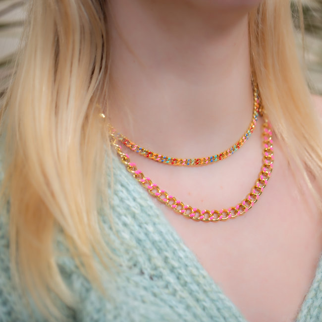 Biba Biba Chunky chain gekleurde schakelketting