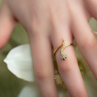 Beadle Sassy sssssnake ring