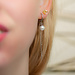 Day & Eve  Zilver parel oorbellen met ketting