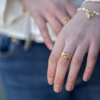 Beadle Goud dubbele ring Beadle Goud dubbele ring