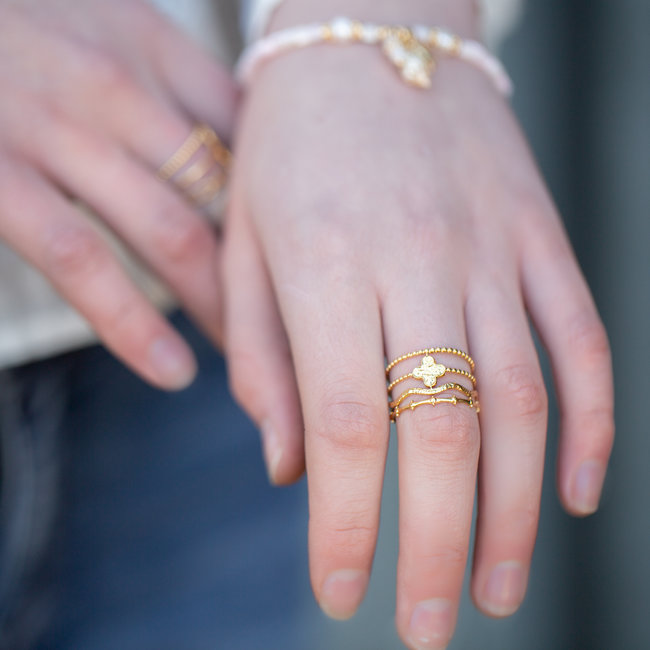 Beadle Gouden ring stack party