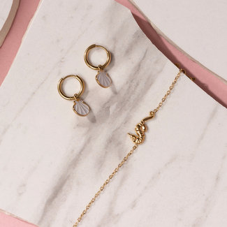 Day & Eve  Goud zeepaard armband