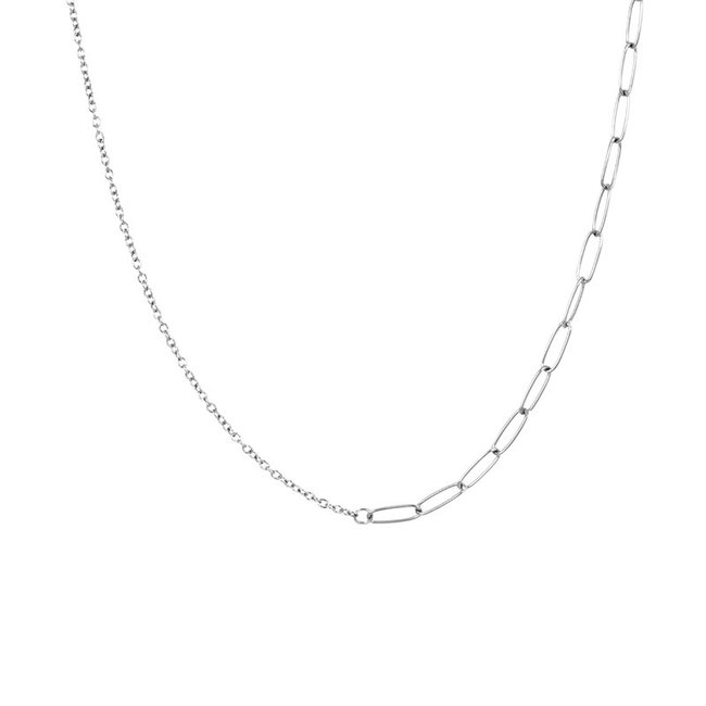 Schakel ketting met ronde hanger
