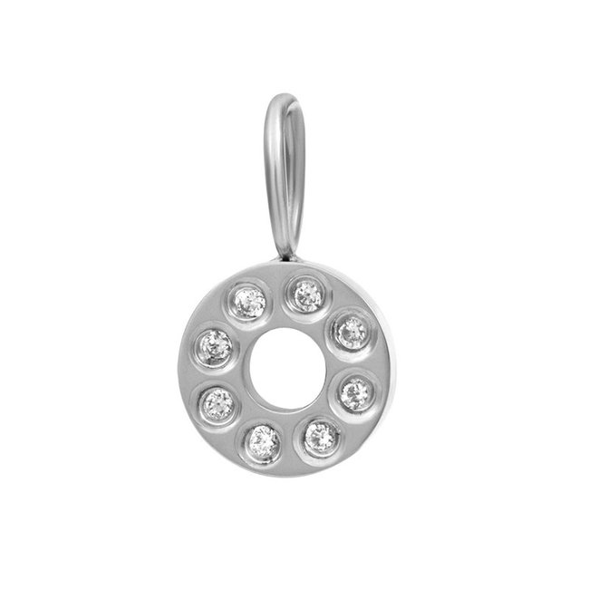 Schakel ketting met ronde hanger