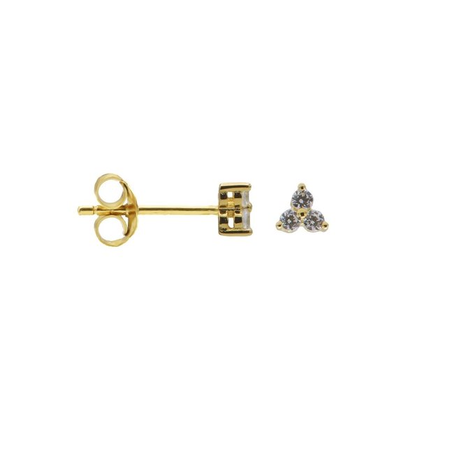 Gouden oorbellen met ketting
