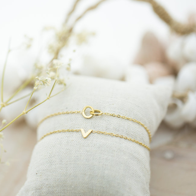 Day & Eve  Basis goud armband