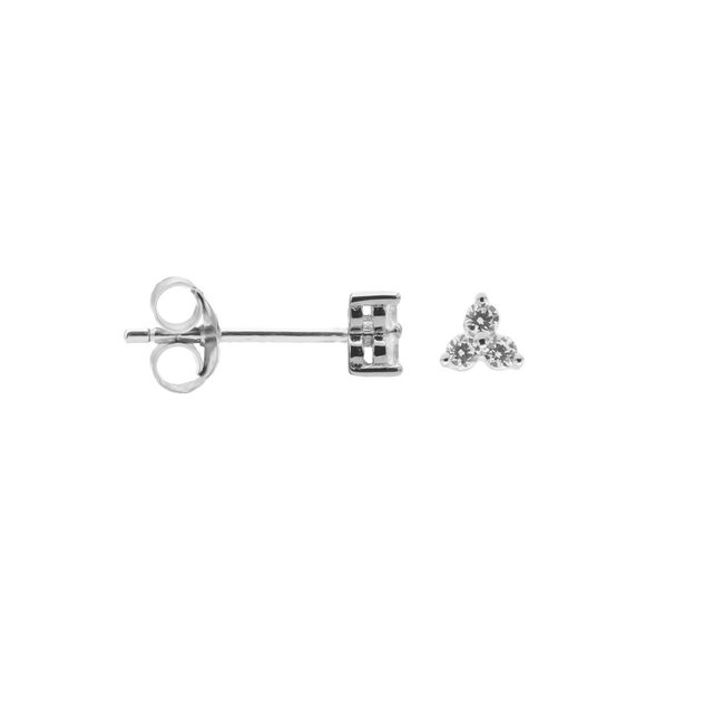 KARMA Hinged Hoops Symbols Tiny Dots Chain Silver