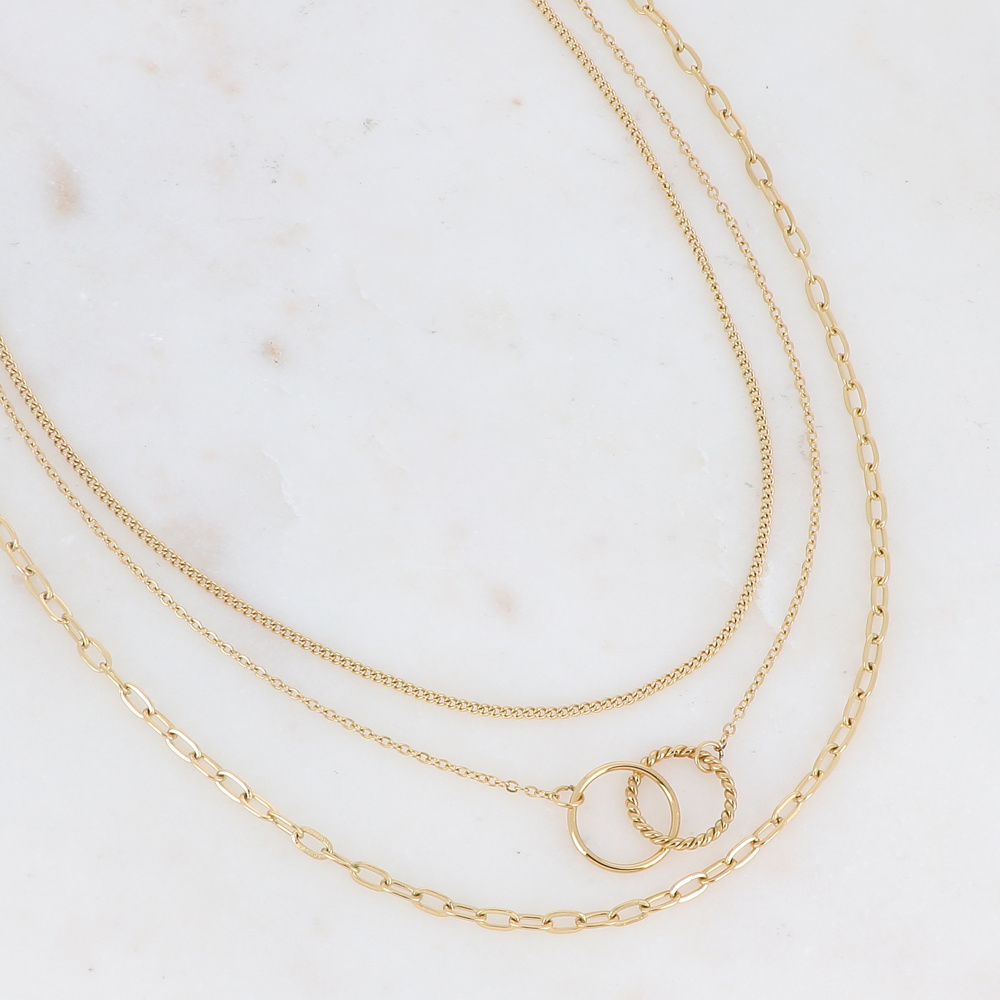 14m 6 rollen schakelketting goud, sieradenkettingen om mee te