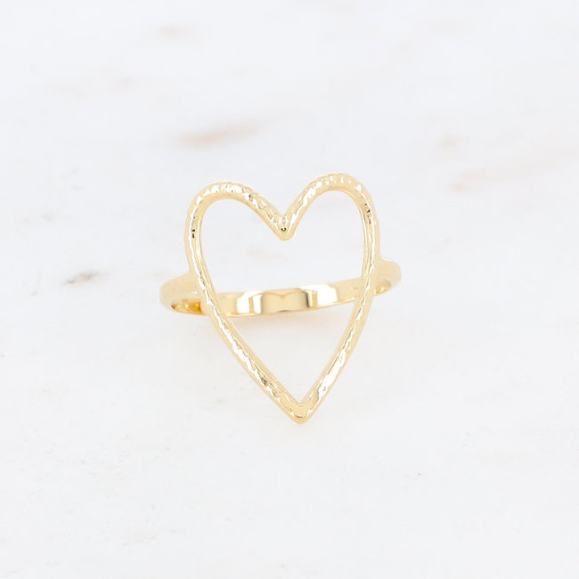 Bohm Paris Brede schakelring met afrikaanse turquoise steen