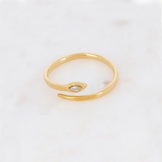 Ikita  Goud stainless steel ringen