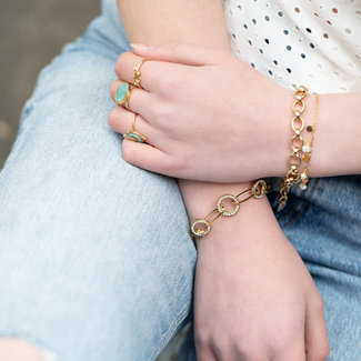 Ikita  Schakelarmband met strass