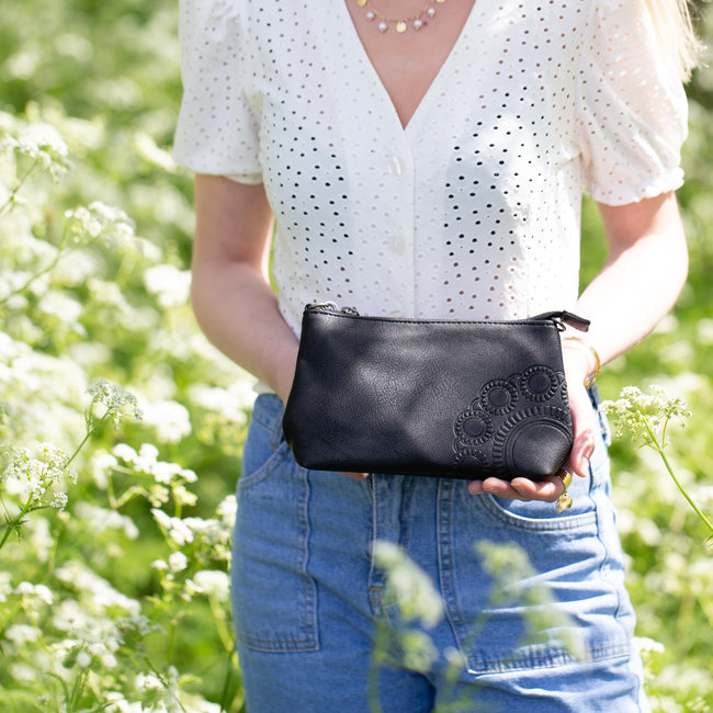 Zeeuws Zeeuwse knop tasje zwart