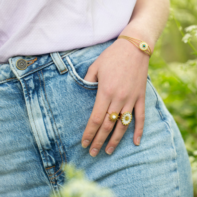 Ikita  Goud bangle boho style