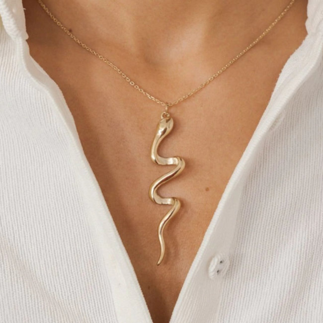 Goud ketting met slang
