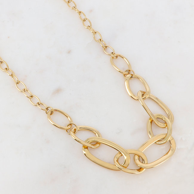 Goud schakel ketting