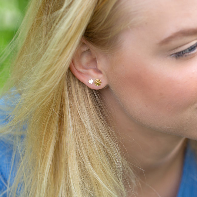 IXXXI Zeeuwse knop Staal oorbellen goud