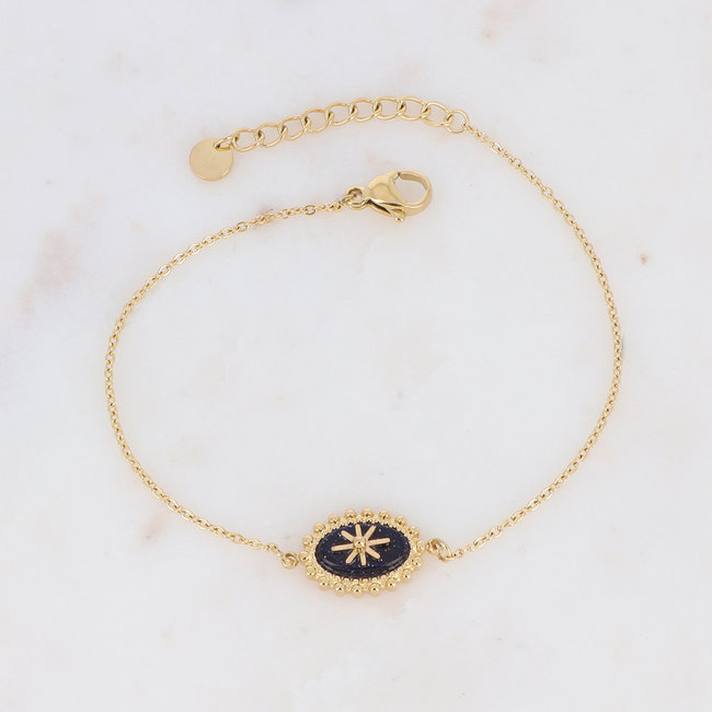 Bohm Paris Roze dubbele of ovaal armband