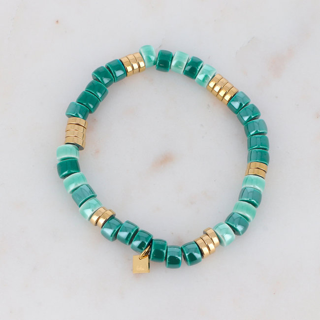Blauwe ring of armband