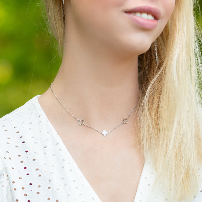 Trendy klaver ketting
