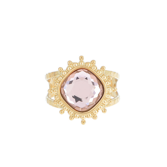 Goud stalen swarovski ringen