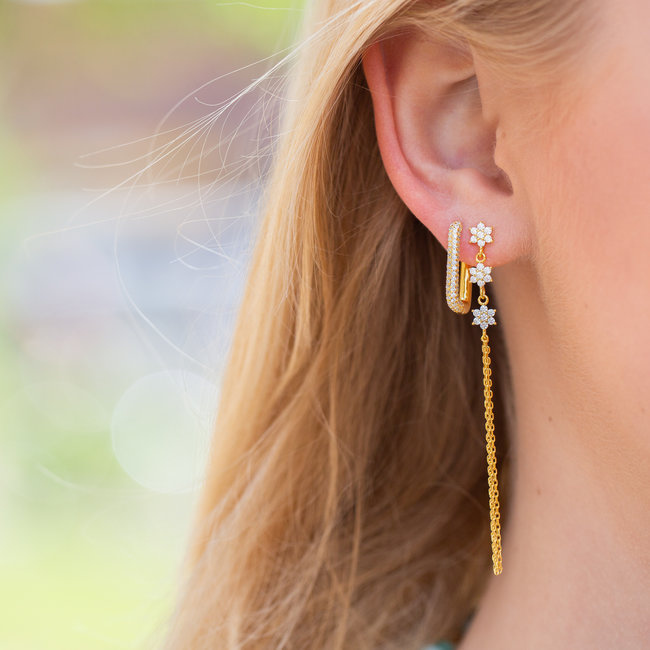 KARMA Symbol XL Triple Flower Long Chain